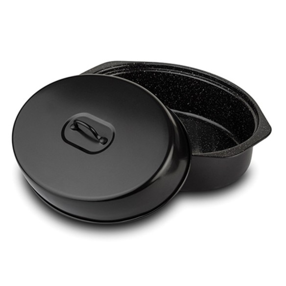 Овална тава с незалепващо покритие и с капак 42см Nature NAVA