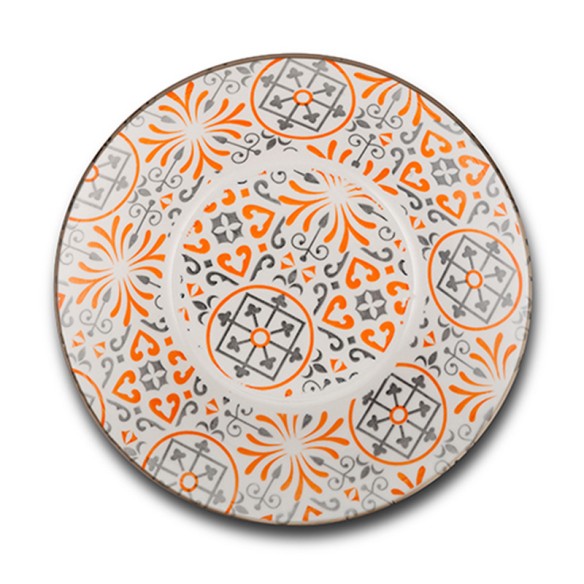 Порцеланова чиния за супа "Maiolica orange" 22.5см NAVA