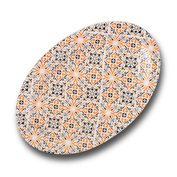 Порцеланова овална чиния "Maiolica orange" 35см NAVA