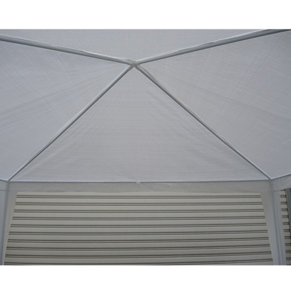 Бяла водоустойчива шатра 3x3м UV-защита PE GAZEBO