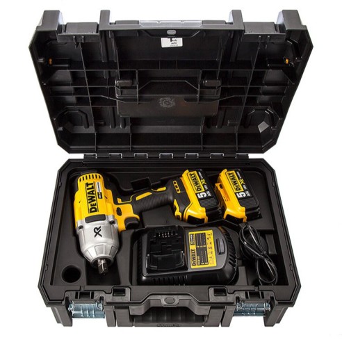 Акумулаторен ударен безчетков гайковерт 18V 5Ah 950Nm 1/2" DeWALT - 3