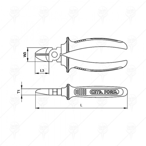 Клещи резачки 160мм 6" Е06-43 CETA-FORM - 2