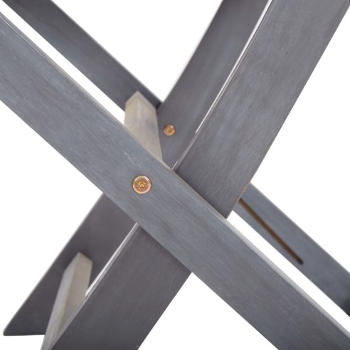 Сгъваеми градински столове, 2 бр., 48,5 x 57 x 91 см сив - 10