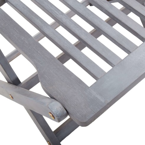 Сгъваеми градински столове, 2 бр., 48,5 x 57 x 91 см сив - 11