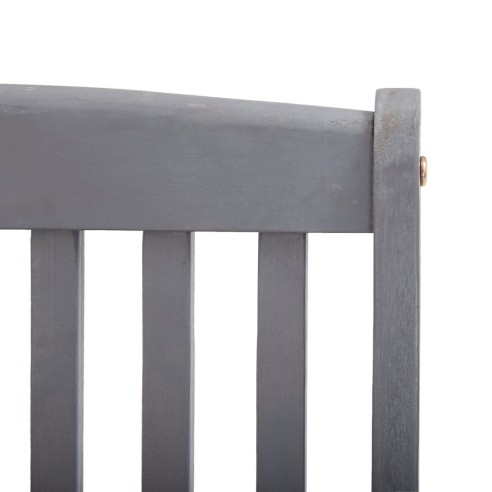 Сгъваеми градински столове, 2 бр., 54 x 57 x 91 сив - 9