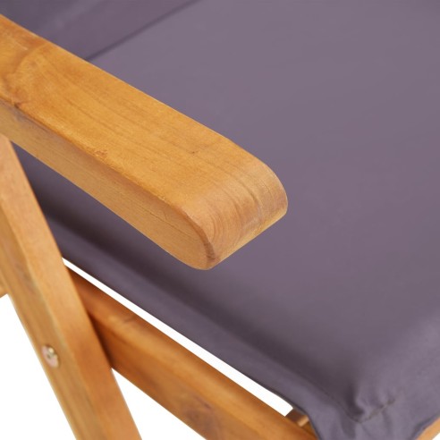 Накланящи се градински столове, 2 бр., 57 x 69 x 111 см, акация масив - 7