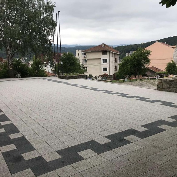 Тротоарна плоча Pastella 40/40/5 см антрацит SEMMELROCK - 2