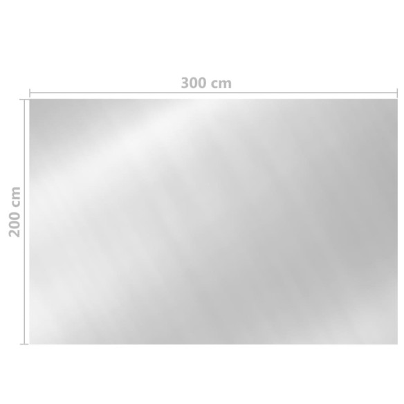 Покривало за басейн, сребристо, 300x200 см, PE - 3