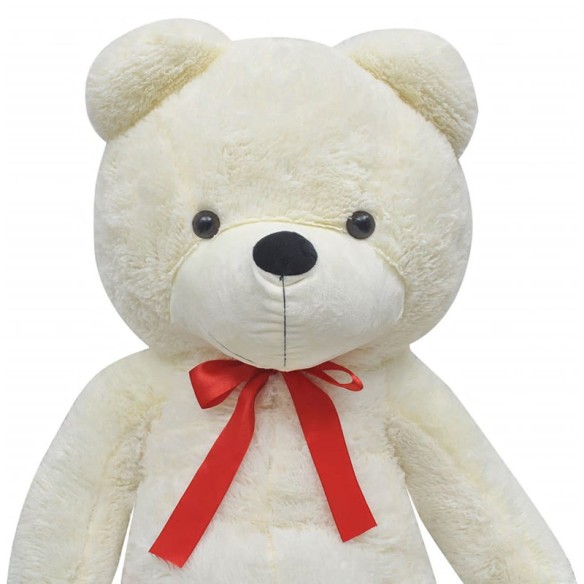 Плюшена играчка мече, бяла, 242 см - 4
