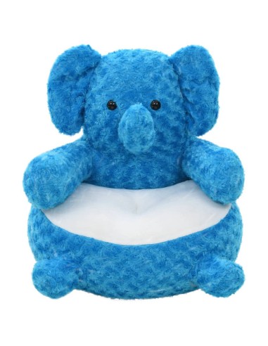 Плюшена играчка слон, синя - 1