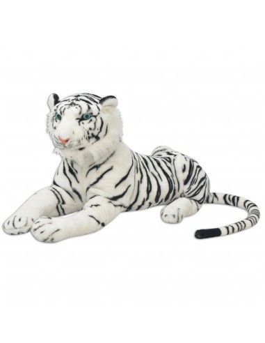 Плюшена играчка тигър, бяла, XXL - 1