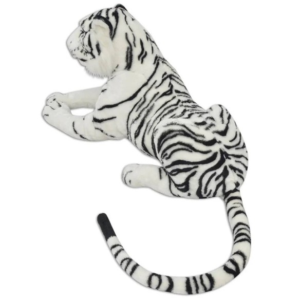 Плюшена играчка тигър, бяла, XXL - 3