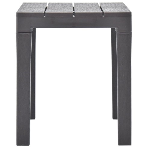 Градински пейки, 2 бр., мока, пластмаса - 4