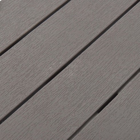 Градински пейки, 2 бр., мока, пластмаса - 5