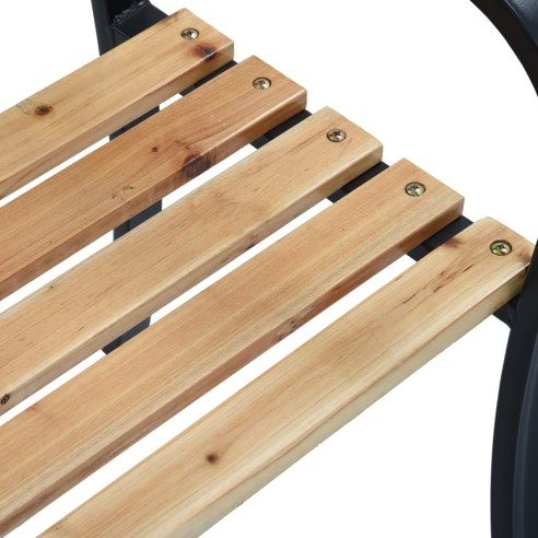 Градинска пейка, 120 x 53 cм, дърво - 7