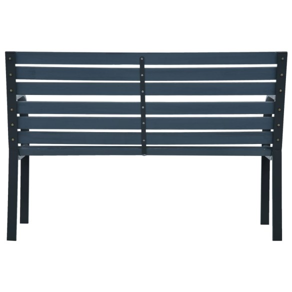 Градинска пейка, 120 cм, сива, дърво - 4