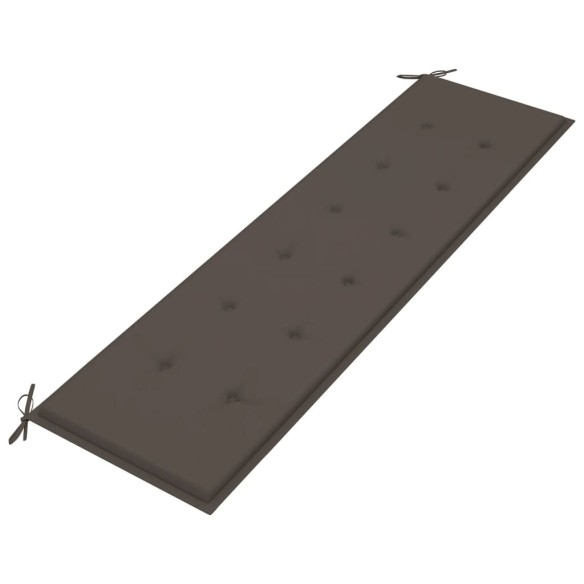 Възглавница за градинска пейка, таупе, 180x50х3 см - 2