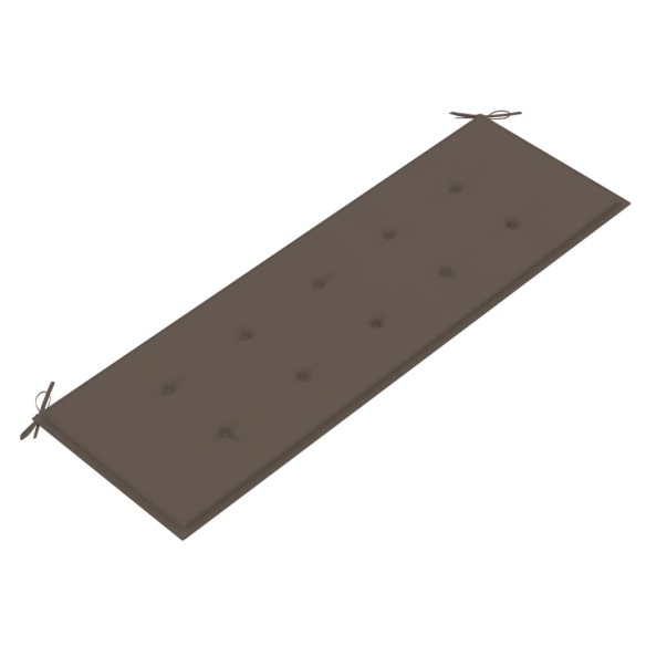 Възглавница за градинска пейка, таупе, 150x50х3 см - 3
