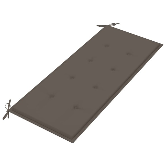 Възглавница за градинска пейка, таупе, 120x50х3 см - 2