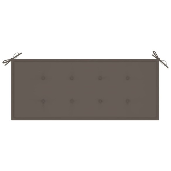 Възглавница за градинска пейка, таупе, 120x50х3 см - 3