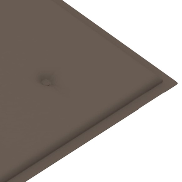 Възглавница за градинска пейка, таупе, 120x50х3 см - 4