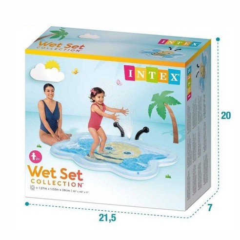 Детски басейн Пчеличка с пръскало 127х102х28 см INTEX