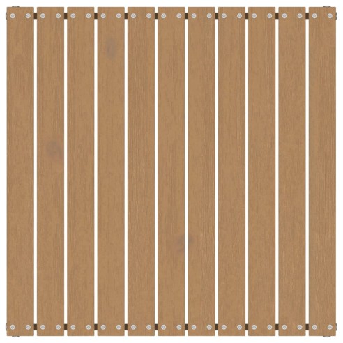 Градински комплект 2 части с възглавници меденокафяв бор масив - 6