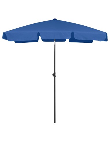 Плажен чадър, лазурносин, 180x120 см - 1