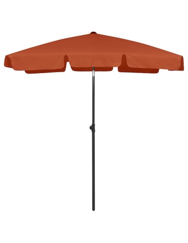 Плажен чадър, теракота, 180x120 см - 1