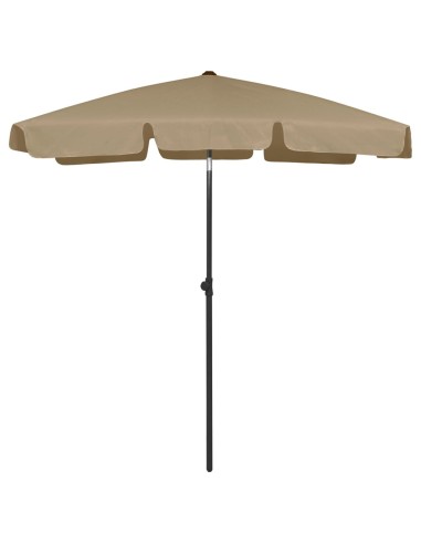 Плажен чадър, таупе, 180x120 см - 1