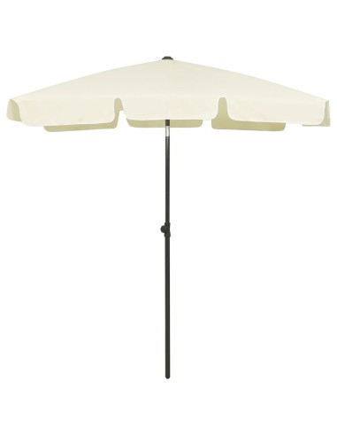 Плажен чадър, пясъчножълт, 180x120 см - 1