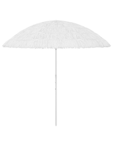 Плажен чадър, бял, 300 см - 1