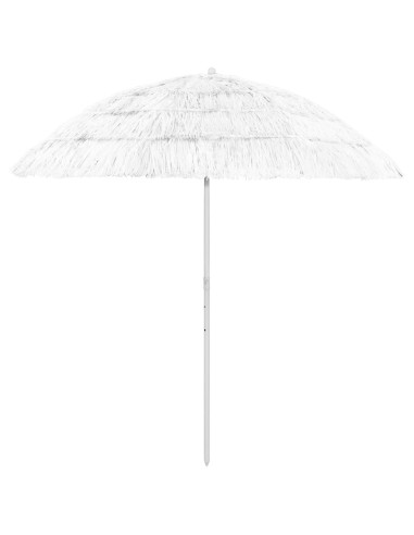 Плажен чадър, бял, 240 см - 1