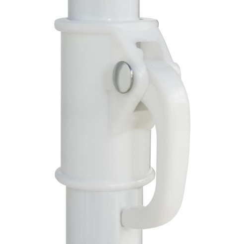 Плажен чадър, бял, 180 см - 5