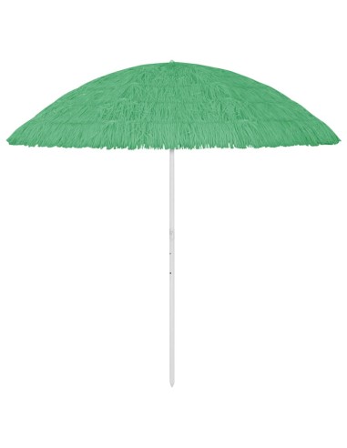 Плажен чадър, св.зелен, 300 см хавайски стил - 1