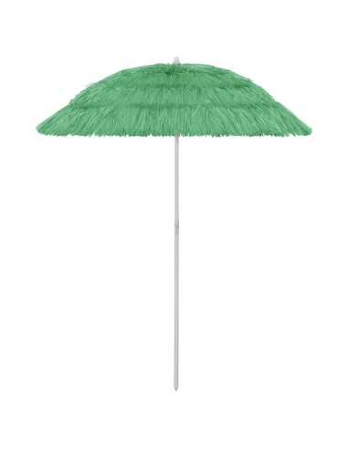 Плажен чадър, зелен, 180 см - 1