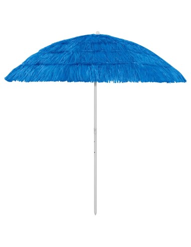 Плажен чадър, син, 240 см хавайски стил - 1