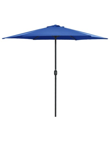 Градински чадър с алуминиев прът, 270x246 см, лазурносин - 1