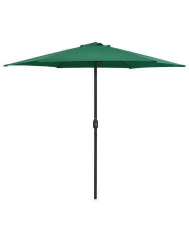 Градински чадър с алуминиев прът, 270x246 см, зелен - 1
