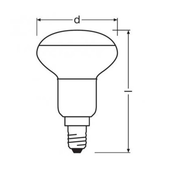 Led крушка - пакет x2 R50 46 E14 2700K 3.5W OSRAM - 2