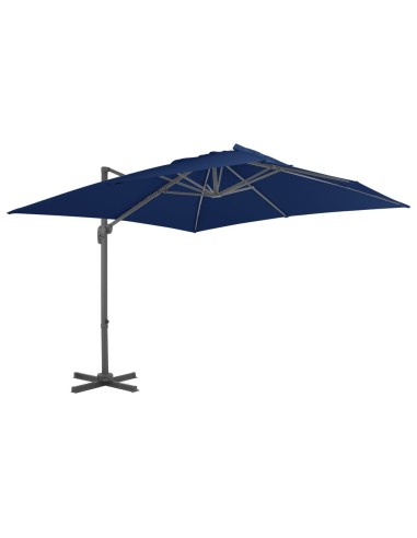 Градински чадър чупещо рамо с алуминиев прът 3x3 м морскосин - 1