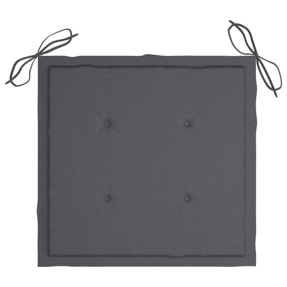 Възглавници за градински столове, 2 бр., антрацит, 50x50x3 см - 5