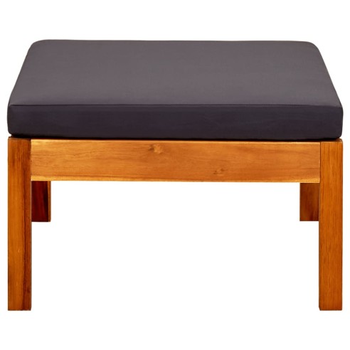 Градинска пейка 180 см със сенник и табуретки, акация масив - 8