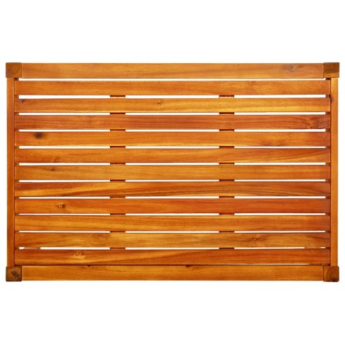 Градинска пейка с маса и табуретки за крака, акация масив - 6