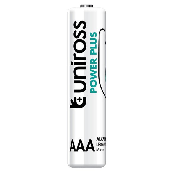 Алкални батерии Power Plus AAA 1.5V 1000mAh UNIROSS 12бр. - 1