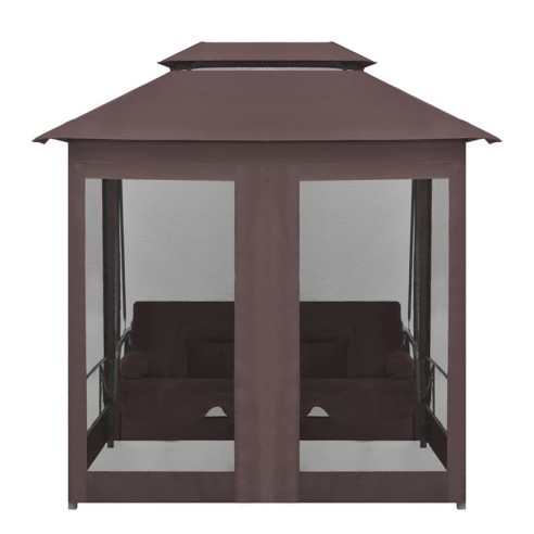 Градинска конвертируема люлка с шатра, кафе - 7