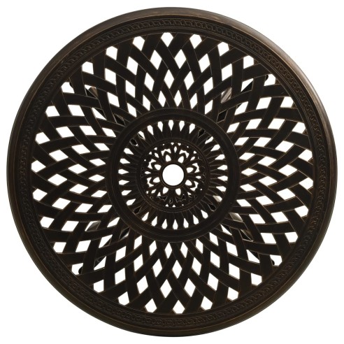 Бистро комплект, 5 части, лят алуминий, бронз - диам.78 - 11