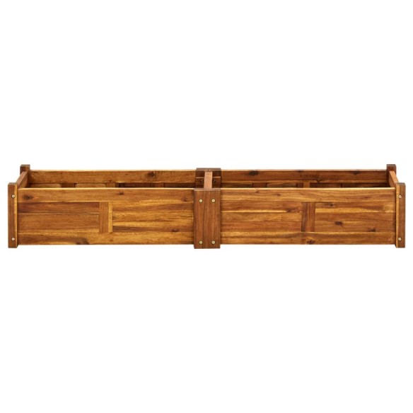 Градинска повдигната леха, акациево дърво, 150x30x25 см - 2