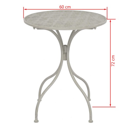 Градински бистро комплект, 3 части, маса 60 x 72 см - 11