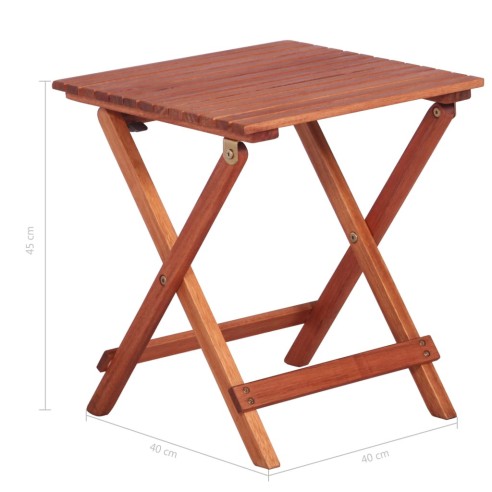 Градински детски бистро комплект, 3 части, евкалипт масив - 13